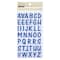 12 Packs: 80 ct. (960 total) Epoxy Blue Alphabet Stickers by Recollections™